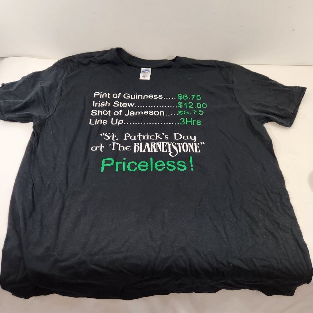 Blarney Stone St Patricks Day T-Shirt Gastown Vancouver Souvenir Mens XL 2XL New
